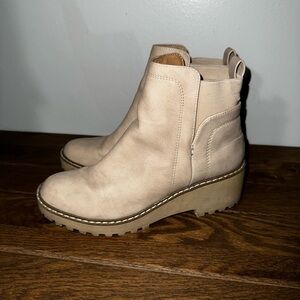 Women's Beige Ankle Boots
